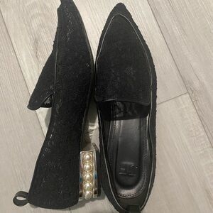 Elegant Black Lace Women's Shoes